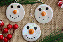 Load image into Gallery viewer, Iridescent Snowman Ornament