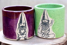Load image into Gallery viewer, Purple Tumbler with a Gnome Holding a Heart
