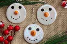 Load image into Gallery viewer, Iridescent Snowman Ornament