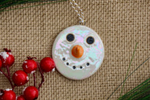 Load image into Gallery viewer, Iridescent Snowman Ornament