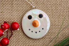 Load image into Gallery viewer, Iridescent Snowman Ornament