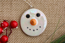 Load image into Gallery viewer, Iridescent Snowman Ornament