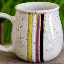 Load image into Gallery viewer, Speckled White Nonbinary Pride Mug
