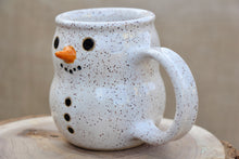 Load image into Gallery viewer, Smiling Speckled Snowman Mug
