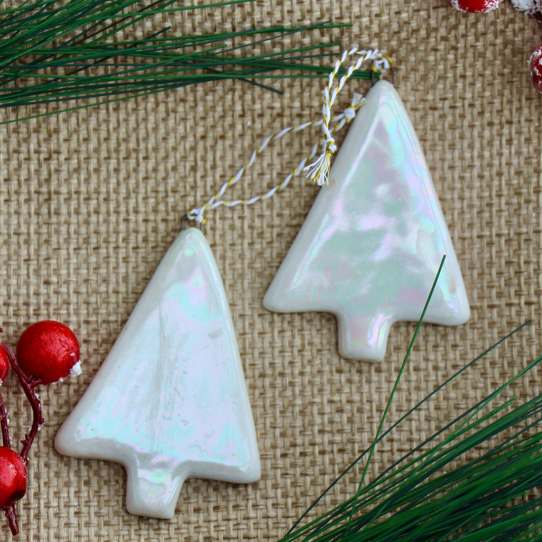 Iridescent Holiday Tree Ornaments