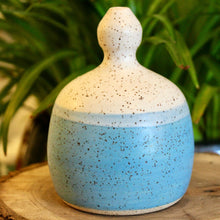 Load image into Gallery viewer, Matte White and Light Blue Watering Jug
