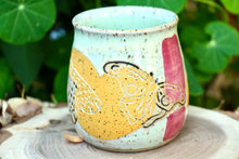 Load image into Gallery viewer, Mint Green Carved Moth Mug
