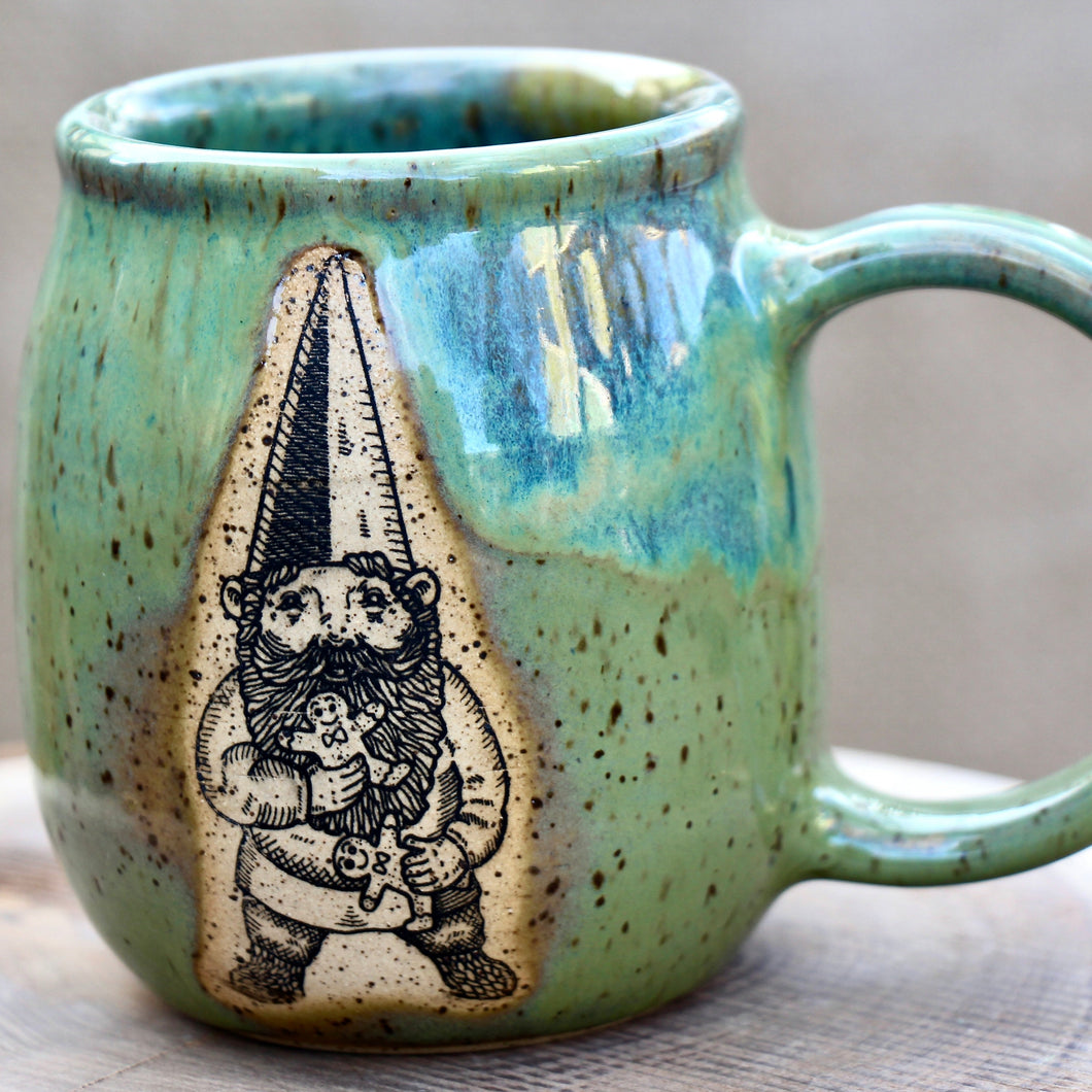 Green Gnome Gingerbread Mug